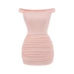 Off Shoulder Ruched Bodycon Mini Dress view 2