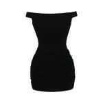 Off Shoulder Ruched Bodycon Mini Dress view 3