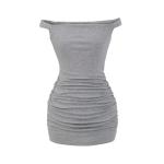 Off Shoulder Ruched Bodycon Mini Dress view 1