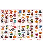 Halloween Tattoo Stickers With Paper Card Head view 1