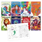 Children Coloring Book With Crayons view 1