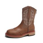 Women Western Cowboy Boots With Bow view 1