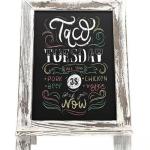 White Blackboard With Liquid Chalk view 3