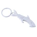 Metal Shark Bottle Opener Keychain view 1