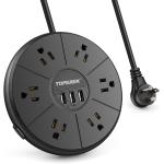 Round Power Strip With Usb view 1