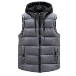 Hooded Sleeveless Quilted Vest view 2