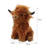 Highland Cow Stuffed Animals Plush Toy view 2