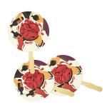 Double Sided Handheld Paper Fan view 2