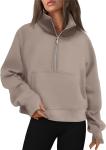 Oversized Halfzip Cropped Hoodie view 2