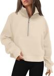 Oversized Halfzip Cropped Hoodie view 6