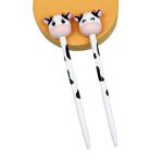 Plastic Pen With Cow Design view 1
