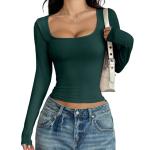 Square Neck Long Sleeve T-shirt For Women view 5