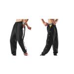 Snap-button Side-slit Casual Pants view 3