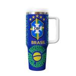 World Cup 40oz Stainless Steel Insulated Car Tumbler view 1