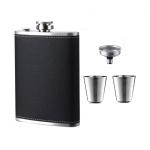 Stainless Steel 8oz Hip Flask Set view 2