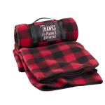 Red & Black Plaid Flannel Blanket view 2