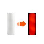 20oz Glow-in-the-dark Stainless Steel Straight Tumbler view 1