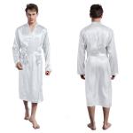Satin Open Front Cardigan Bath Robe view 2