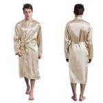 Satin Open Front Cardigan Bath Robe view 5