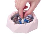 Crown Stainless Steel Ashtray With Lid view 3