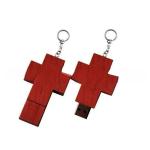 Maple Wood Cross Shaped Memory Stick Usb view 1