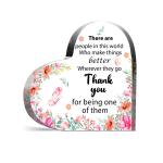 Custom Heart Shaped Acrylic Plaque view 1
