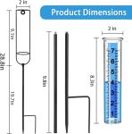 7" Freeze-proof Glass Rain Gauge view 1