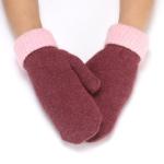 Bicolor Knitted Mitten view 7
