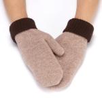 Bicolor Knitted Mitten view 6