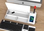Desktop White Board With Wireless Charger view 1
