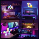 8 Pack Hexagon Wall Lights Rgb Panel view 2