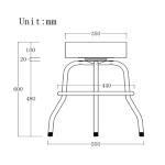 360-degree Swivel Musician Stool view 3