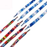 Custom Logo Flat Printed Shoelace view 2