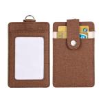 Linen Finish Pu Badge Holder view 3