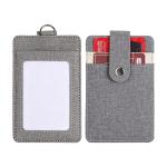 Linen Finish Pu Badge Holder view 2