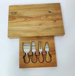 Bamboo Cheese Board & 4 Piece Utensil Set view 2
