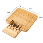 Bamboo Cheese Board Set view 2