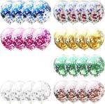 12 Inch Clear Balloons With Confetti Insi view 3