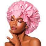 Silk Sleep Bonet In Magenta view 3