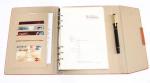 A5 Size 3 Fold 6 Rings Pu Leather Binder view 2