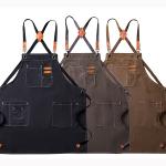 Canvas Apron With Detachable Button view 2