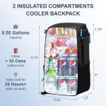 Backpack Cooler Insulated Leak Proof view 2