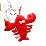 Red Lobster Plush Big Eyes Keychain view 2