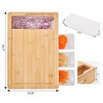 Bamboo Cutting Board With Containers view 3