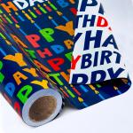 Reversible Birthday Wrapping Paper Roll view 1