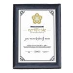 A5 Certificate Frame view 2
