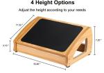 Wood Ergonomic Footrest view 1