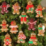 Gingerbread Man Ornament Kit 12pcs view 3