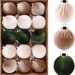Christmas Ornament Velvet Balls Set view 1