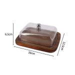 Glass Butter Dish With Lid view 3